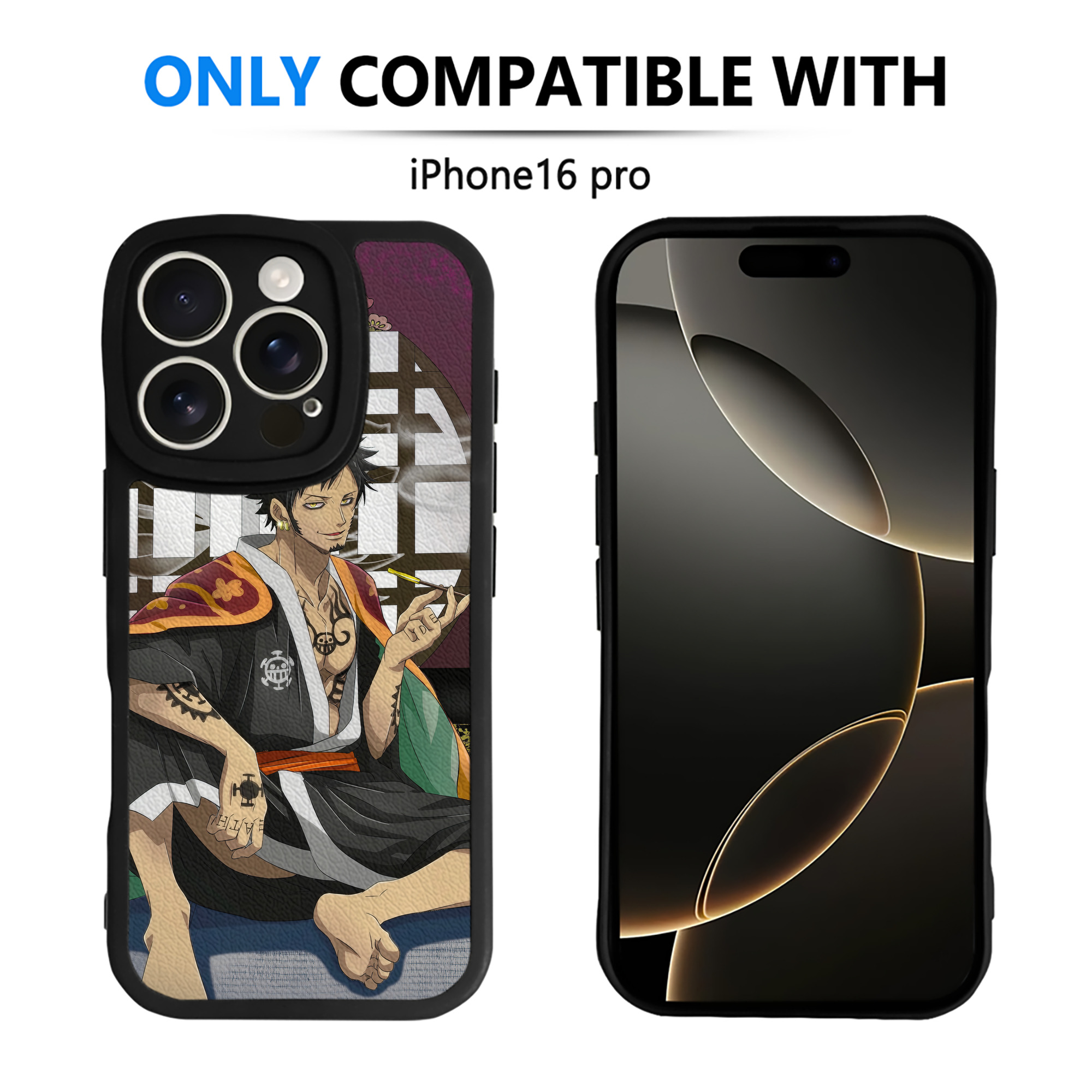 （画像用） ワンピース ONE PIECE 【iPhone 16シリーズ対応】シリコンスマホケース（レザー調） 材質：シリコン